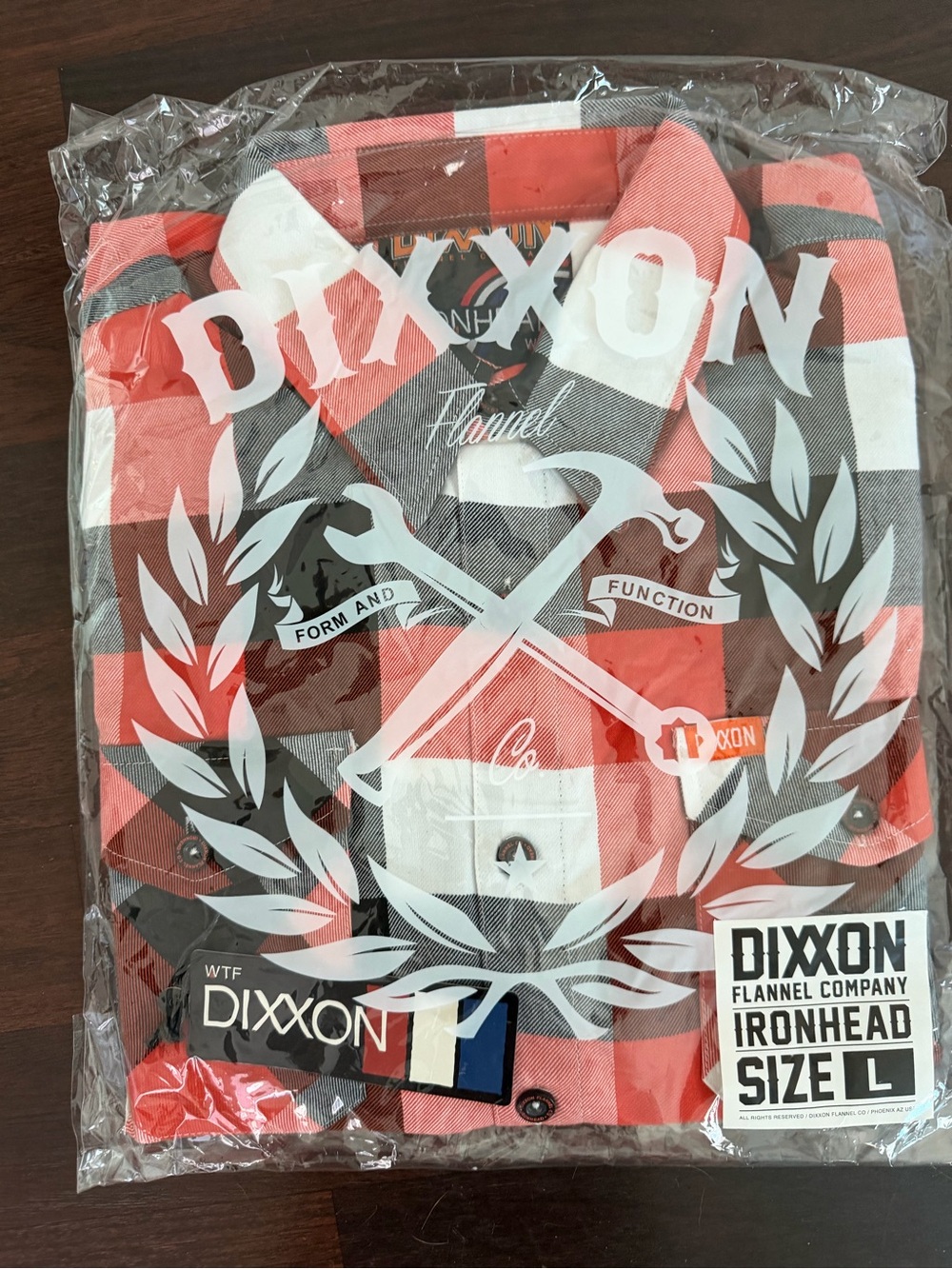 Dixxon Men’s Flannel Size Large Ironhead New In Package